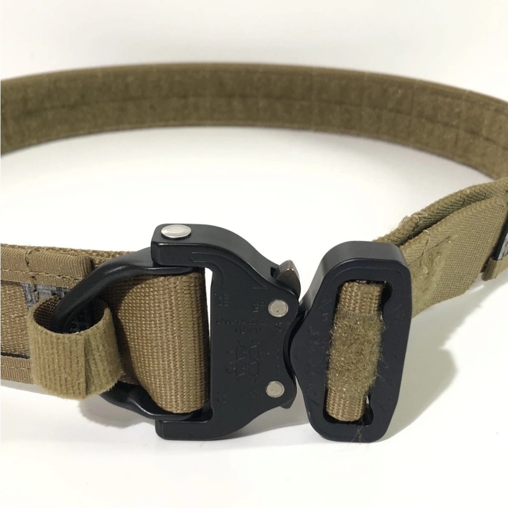 KRYDEX Tactical Belt Heavy Duty Belt Cobra Buckle MOLLE Coyote Brown